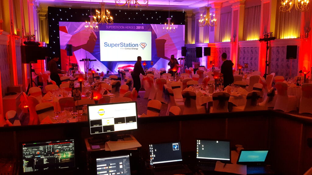 event production for awards night in Birmingham, West Midlands