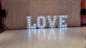 Starlight Backdrop with white led floor